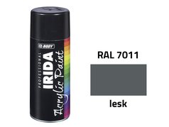 Sprej RAL 7011 400 ml - IRIDA BODY akrylát tm. šedá