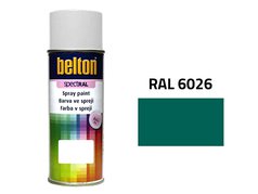 BELTON sprej 400 ml RAL 6026 | pololesklá nitrokombinační barva ve spreji