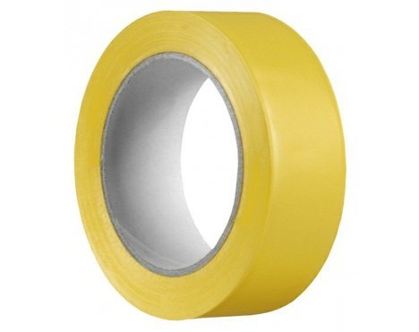 Lepící páska PVC 38 mm x 33 m žlutá UV stabil.  rýhovaná