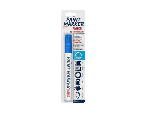 Alteco paint marker - modrý popisovací fix lakový