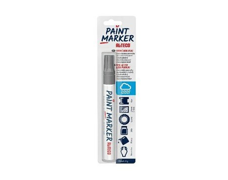 Alteco paint marker - stříbrný popisovací fix