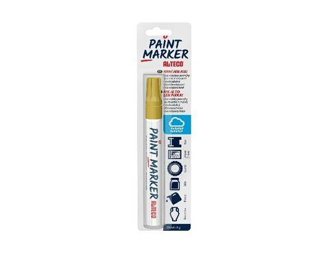 Alteco paint marker - zlatý popisovací fix
