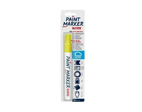 Alteco paint marker - žlutý popisovací fix