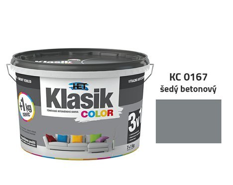 Klasik Color | 0167 šedý betonový | 7+1 kg