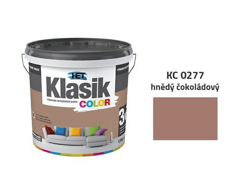 HET Klasik Color | 0277 hnědý čokoládový | 1,5 kg