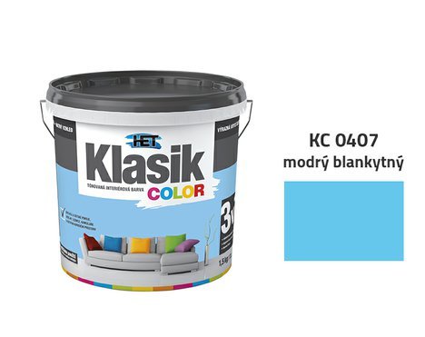 HET Klasik Color | 0407 modrý blankytný | 1,5 kg