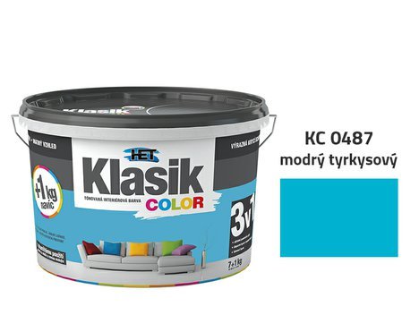 Klasik Color | 0487 modrý tyrkysový | 7+1 kg