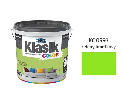 HET Klasik Color | 0597 zelený limetkový | 1,5 kg