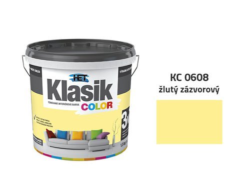 HET Klasik Color | 0608 žlutý zázvorový | 1,5 kg