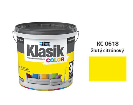 HET Klasik Color | 0618 žlutý citronový | 1,5 kg