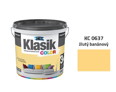 HET Klasik Color | 0637 žlutý banánový | 1,5 kg
