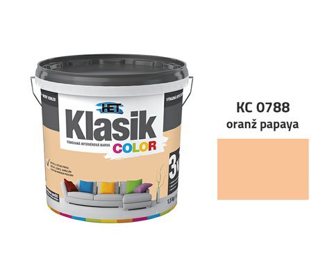 HET Klasik Color | 0788 oranž papaya | 1,5 kg