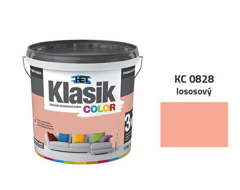 HET Klasik Color | 0828 lososový | 1,5 kg