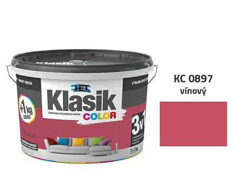 Klasik Color | 0897 vínový | 7+1 kg