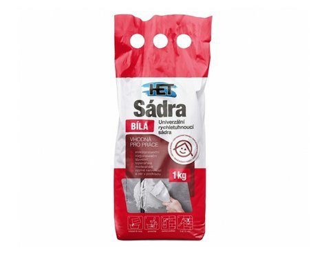 HET Sádra bílá 1 kg