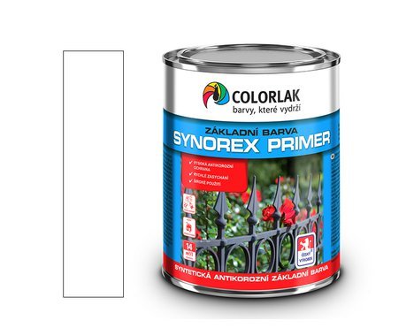 Synorex Primer S 2000 / bílá 0100 / 3,5 L (cca 5 kg) - základní antikorozní barva 2025