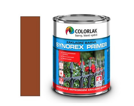 Synorex Primer S 2000 / červenohnědý 0840 / 3,5 L (cca 5 kg) - základní antikorozní barva