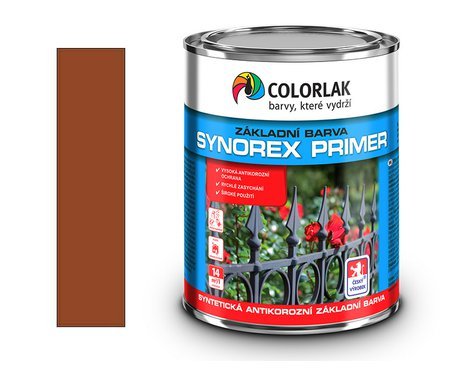 Synorex Primer S 2000 P  10 kg  / 0840 červenohnědý / základní antikorozní průmyslová barv