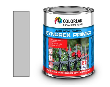 Synorex Primer S 2000 P  10 kg  / 0110 šedá / základní antikorozní průmyslová barva