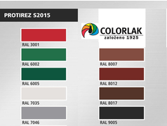 Protirez S 2015 barva  vzorník